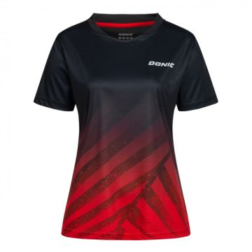 Donic Shirt Flow Lady rot - Vorderseite