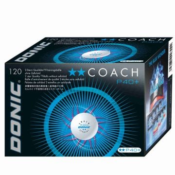 Donic Trainingsball Coach 2 Sterne weiss 120.jpg
