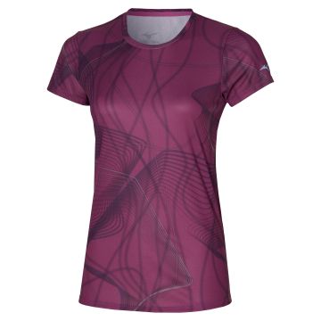 Mizuno Woman Graphic Tee rot - Vorderseite