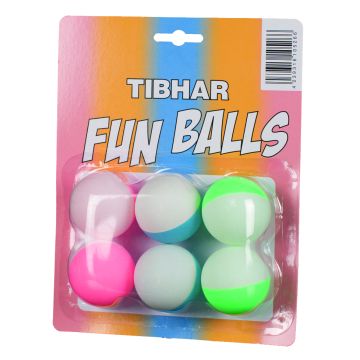 TIBHAR Fun Balls zweifarbig 6er Pack