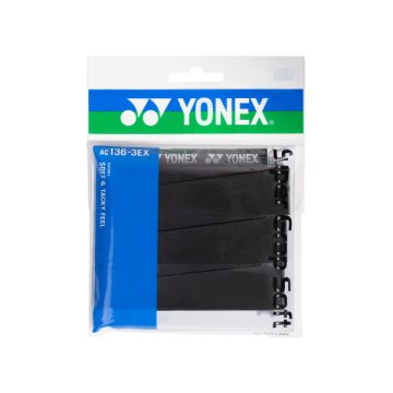 Yonex Super Grap Soft AC 136 3er Pack - schwarz