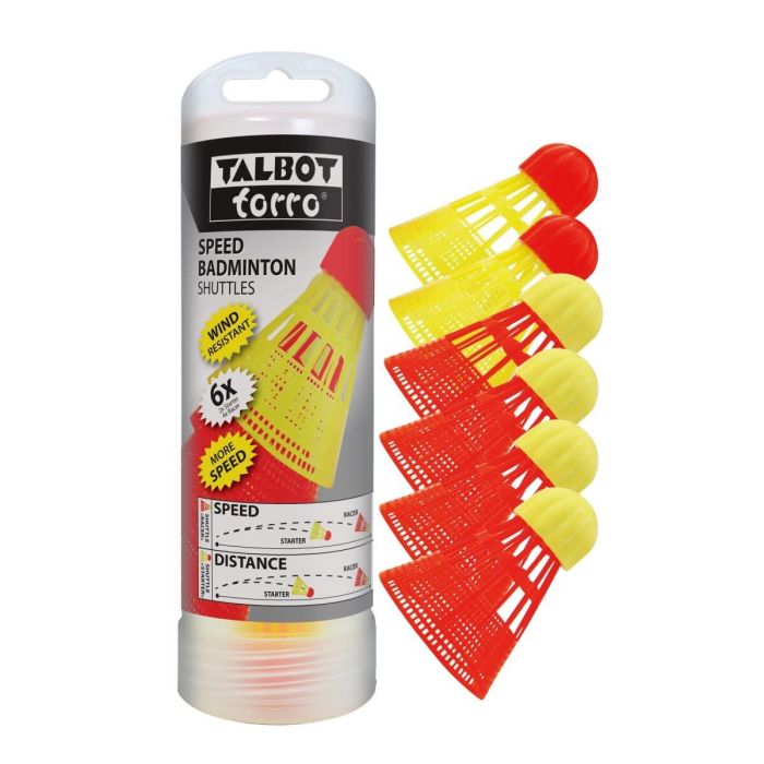 Talbot Torro Speed Badminton Shuttles 6er Dose Talbot Torro Speed Badminton Shuttles 6er Dose