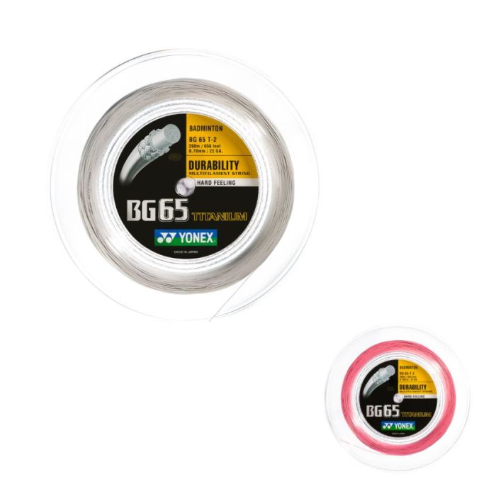 Yonex BG-65 Ti 200 Meter colored Yonex BG-65 Ti 200 Meter colored