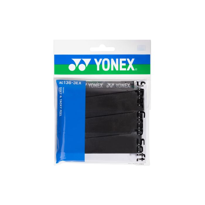 Yonex Super Grap Soft AC 136 3er Pack - schwarz Yonex Super Grap Soft AC 136 3er Pack - schwarz